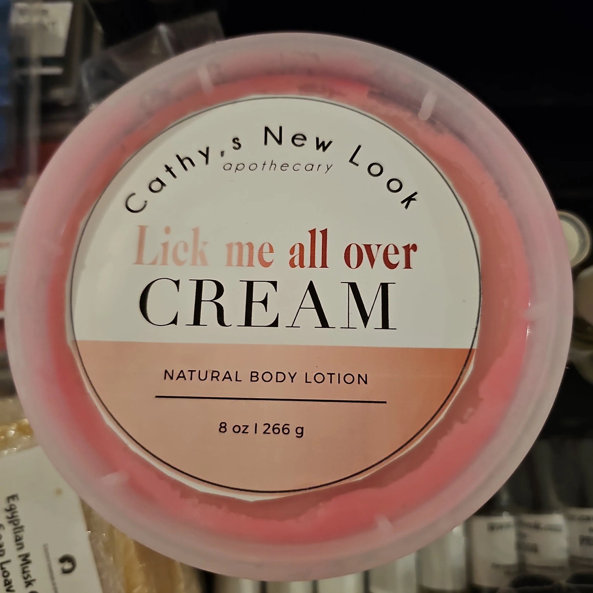 Compare to aroma LICK ME ALL OVER body butter Cathy,s new look