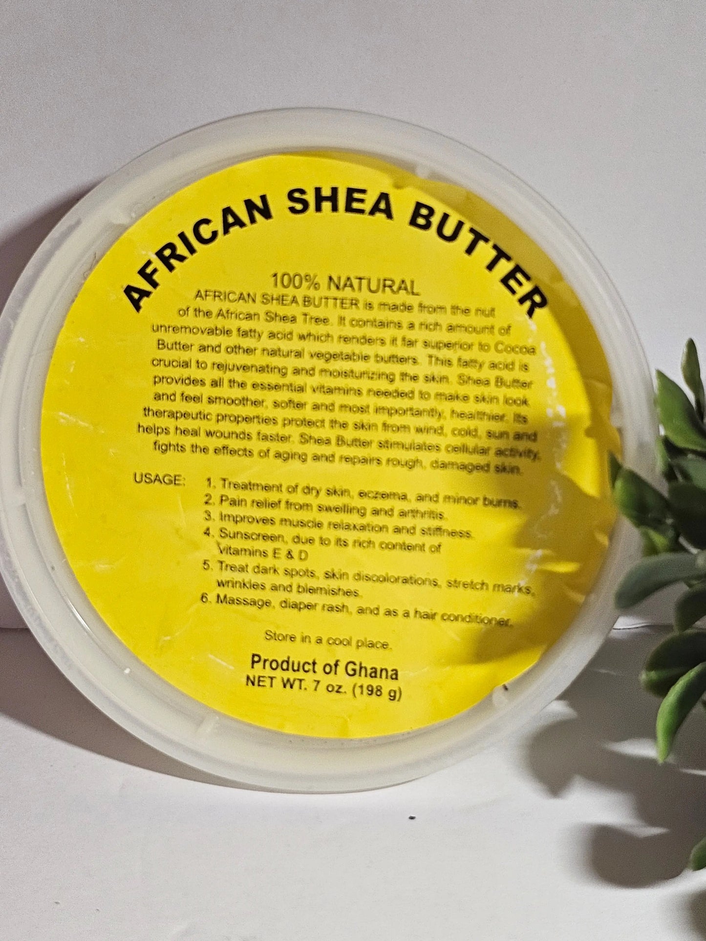 100% Natural African Shea Butter: 7 oz Cathy,s new look