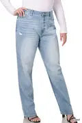 PLUS HIGH RISE MOM JEANS LIGHT   DOP-1650LLX Cathy,s new look fashion &beauty