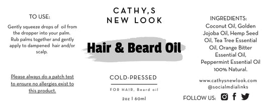 Beard Oil Cathy,s new look